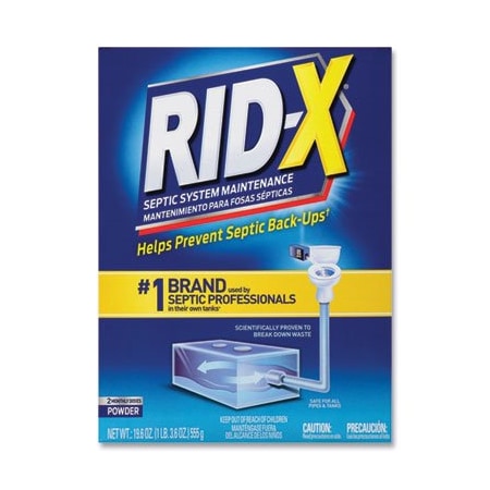 Reckitt Benckiser RID-X, Septic System Treatment Concentrated Powder, 19.6 Oz, 6PK 80307